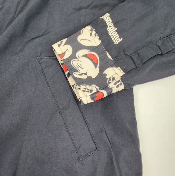 Disney Parks Mickey Mouse Black Zip Up Lightweight Jacket - Picture 2 of 5